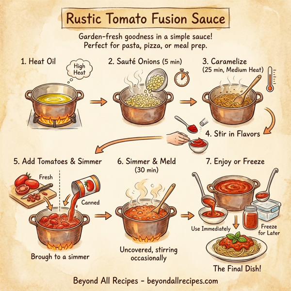 Rustic Tomato Fusion Sauce instructions