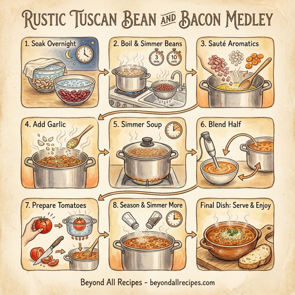 Rustic Tuscan Bean and Bacon Medley instructions