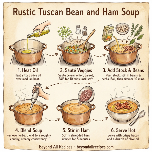 Rustic Tuscan Bean and Ham Soup instructions