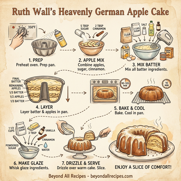 Ruth Wall's Heavenly German Apple Cake instructions