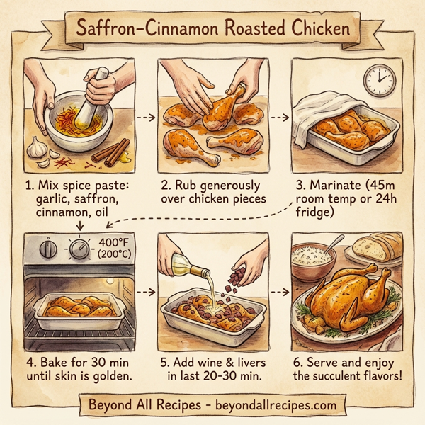 Saffron-Cinnamon Roasted Chicken instructions