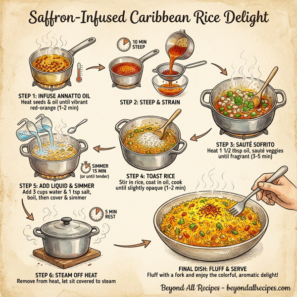 Saffron-Infused Caribbean Rice Delight instructions