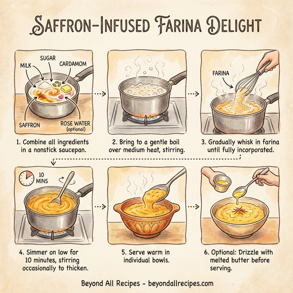 Saffron-Infused Farina Delight instructions
