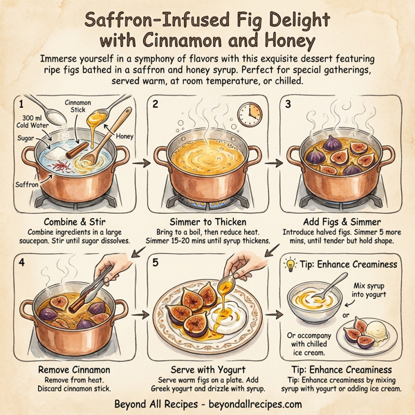 Saffron-Infused Fig Delight with Cinnamon and Honey instructions