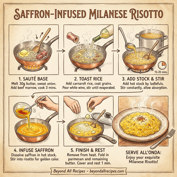 Saffron-Infused Milanese Risotto instructions