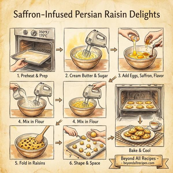 Saffron-Infused Persian Raisin Delights instructions