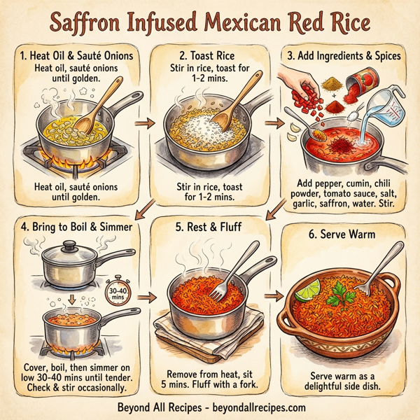 Saffron Infused Mexican Red Rice instructions