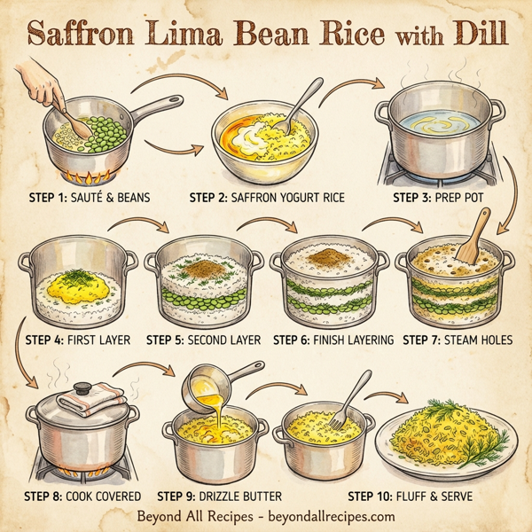 Saffron Lima Bean Rice with Dill instructions