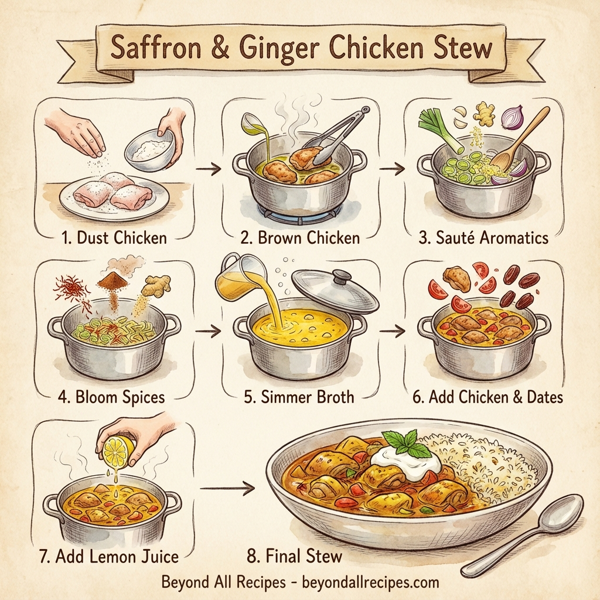 Saffron & Ginger Chicken Stew instructions