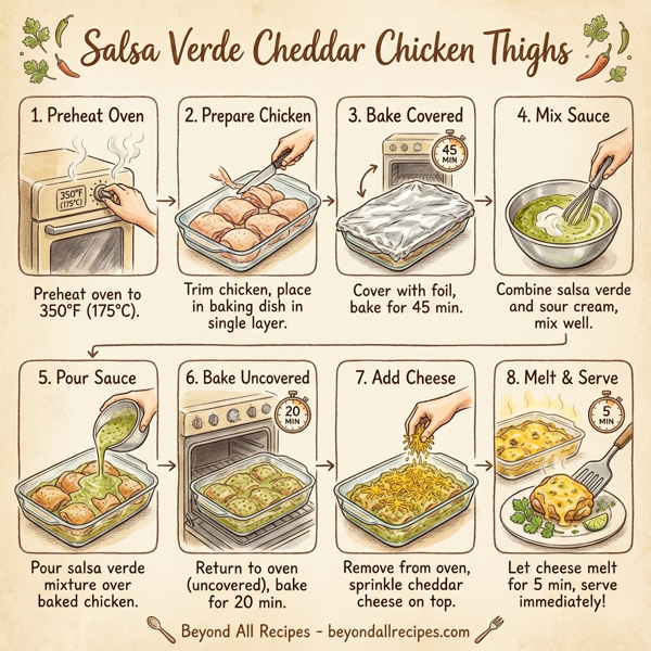 Salsa Verde Cheddar Chicken Thighs instructions