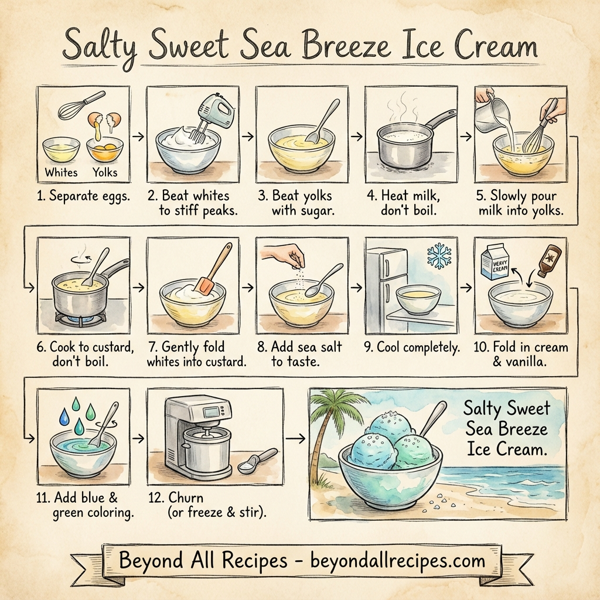 Salty Sweet Sea Breeze Ice Cream instructions