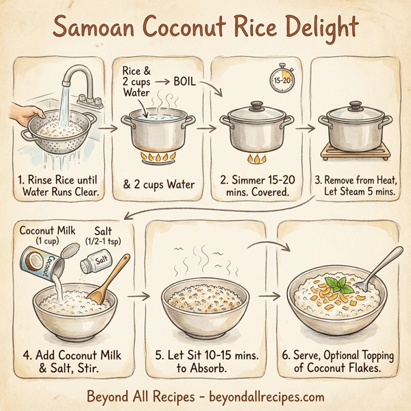 Samoan Coconut Rice Delight instructions
