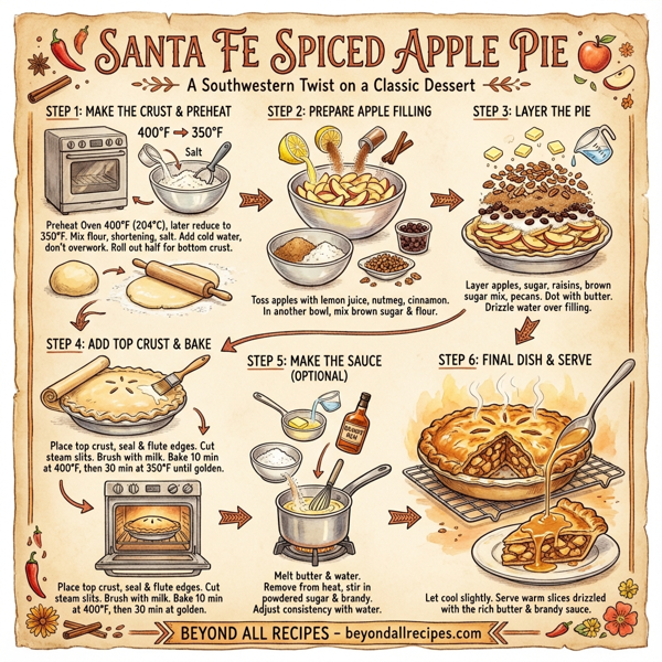Santa Fe Spiced Apple Pie instructions