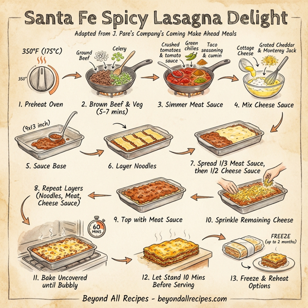 Santa Fe Spicy Lasagna Delight instructions