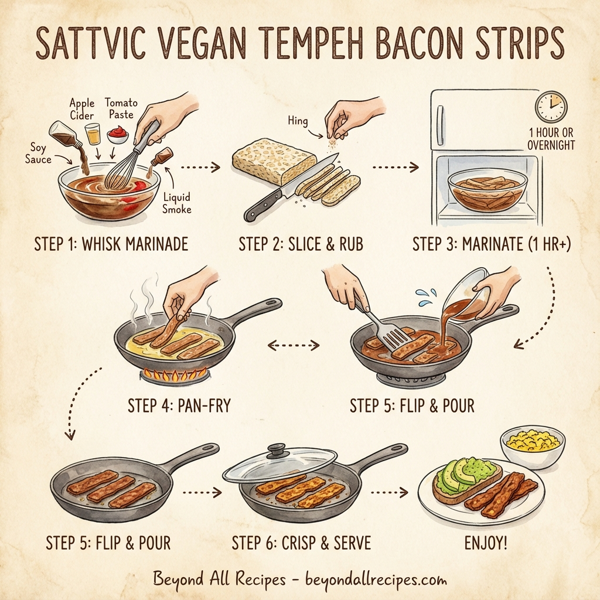Sattvic Vegan Tempeh Bacon Strips instructions