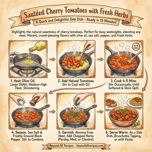 Sautéed Cherry Tomatoes with Fresh Herbs instructions