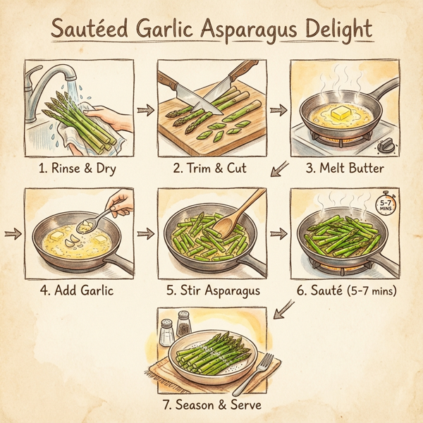 Sautéed Garlic Asparagus Delight instructions