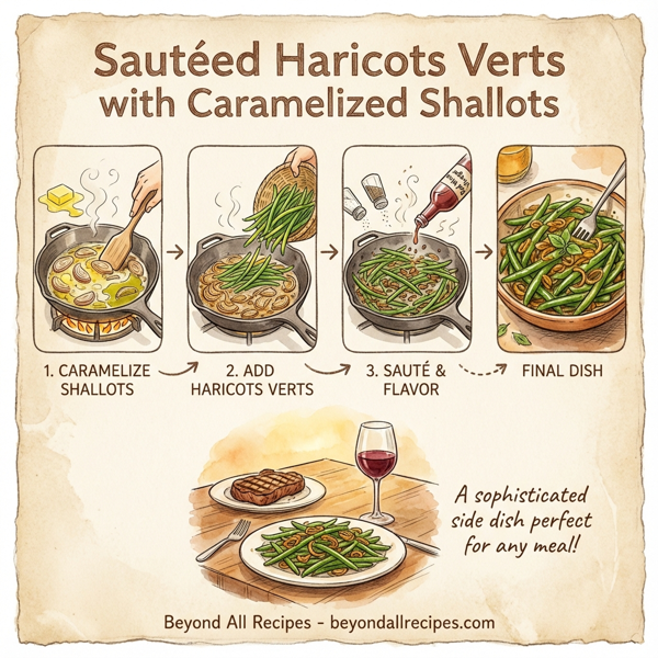 Sautéed Haricots Verts with Caramelized Shallots instructions
