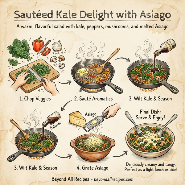 Sautéed Kale Delight with Asiago instructions