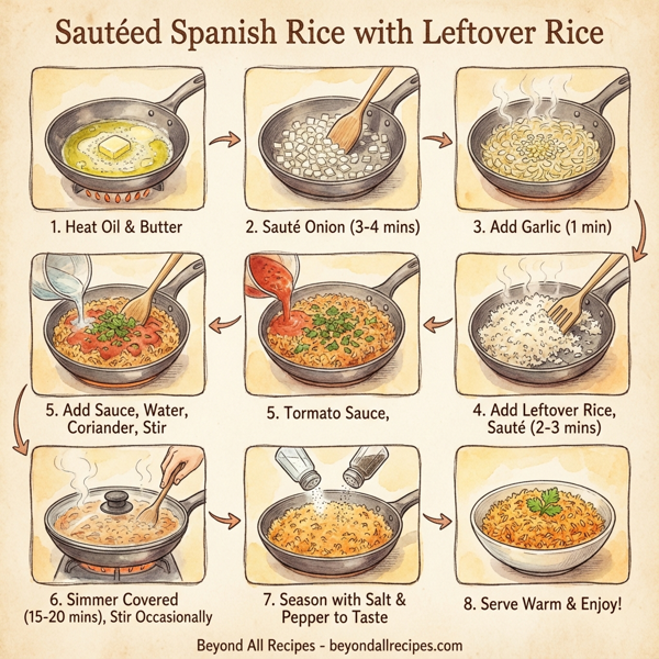 Sautéed Spanish Rice with Leftover Rice instructions
