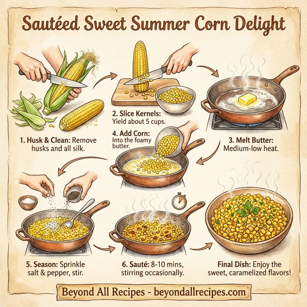 Sautéed Sweet Summer Corn Delight instructions