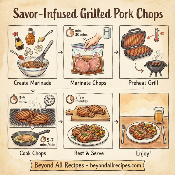 Savor-Infused Grilled Pork Chops instructions