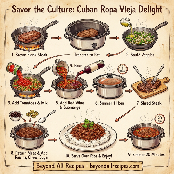 Savor the Culture: Cuban Ropa Vieja Delight instructions