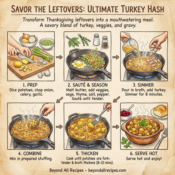 Savor the Leftovers: Ultimate Turkey Hash instructions