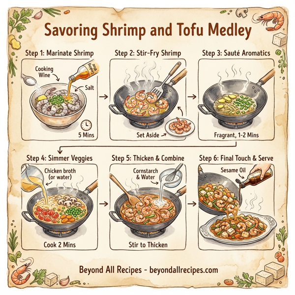 Savoring Shrimp and Tofu Medley instructions