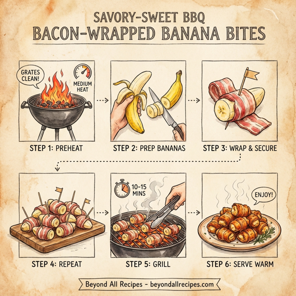 Savory-Sweet BBQ Bacon-Wrapped Banana Bites instructions