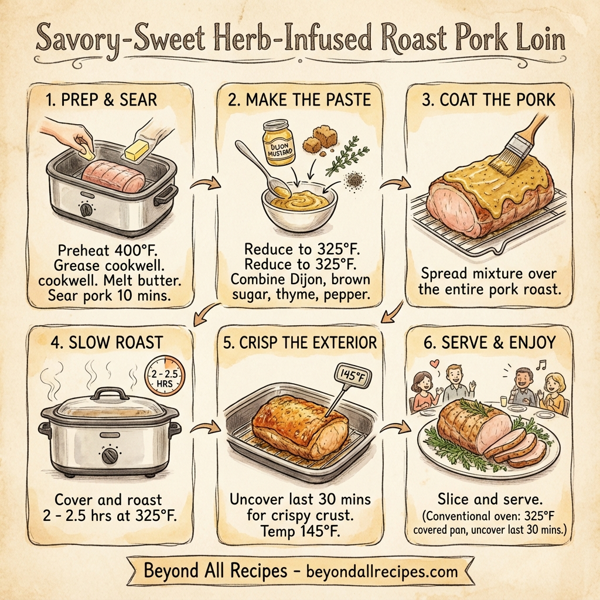 Savory-Sweet Herb-Infused Roast Pork Loin instructions