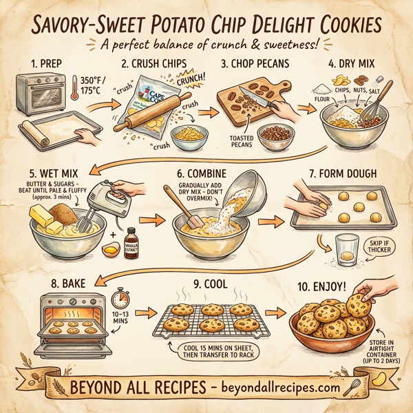 Savory-Sweet Potato Chip Delight Cookies instructions