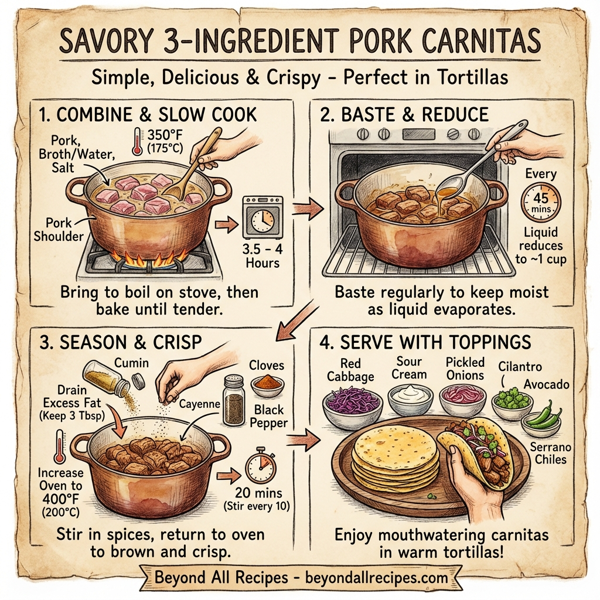 Savory 3-Ingredient Pork Carnitas instructions