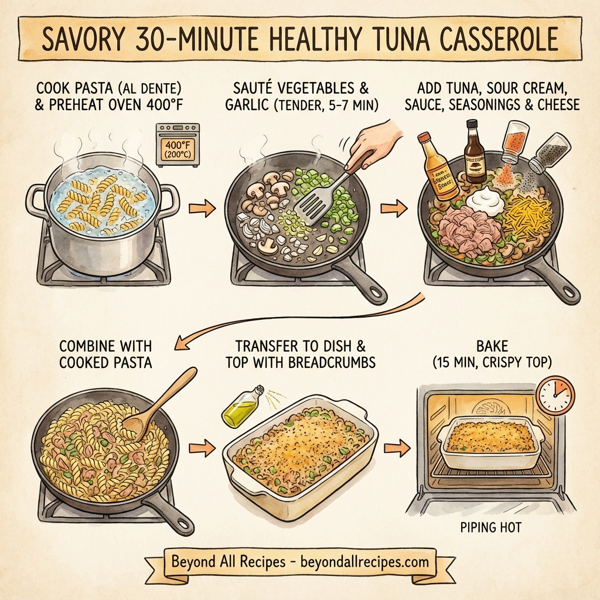 Savory 30-Minute Healthy Tuna Casserole instructions