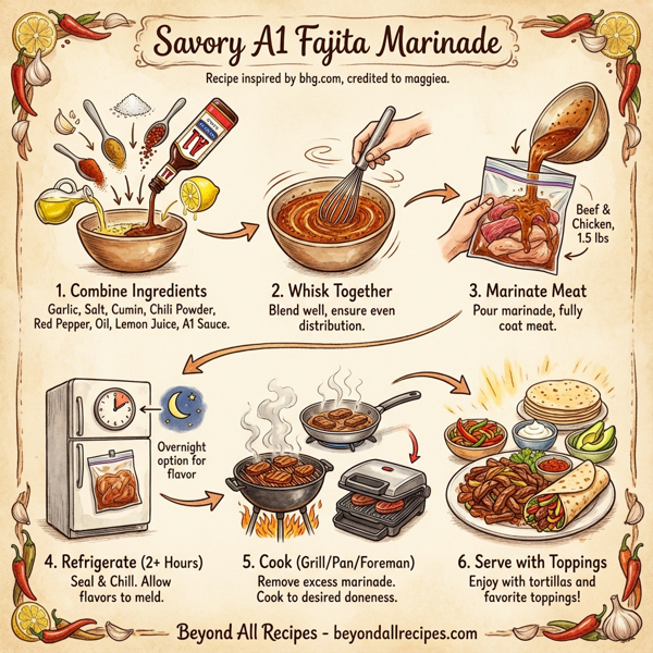 Savory A1 Fajita Marinade instructions