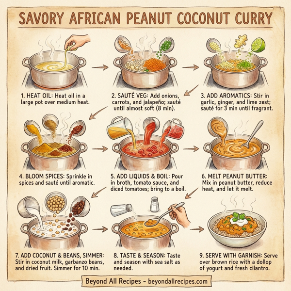 Savory African Peanut Coconut Curry instructions