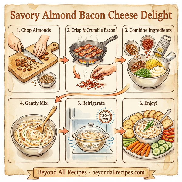 Savory Almond Bacon Cheese Delight instructions