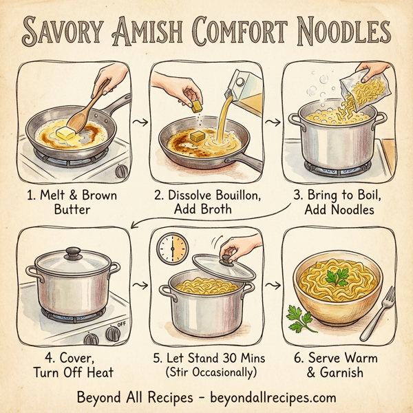 Savory Amish Comfort Noodles instructions