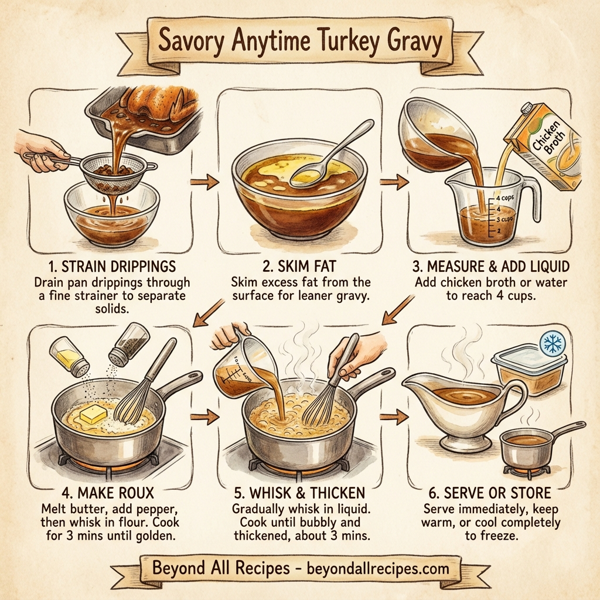 Savory Anytime Turkey Gravy instructions