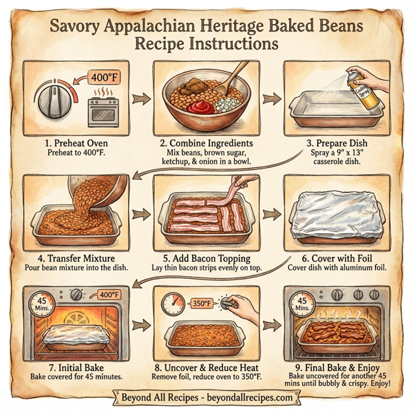 Savory Appalachian Heritage Baked Beans instructions