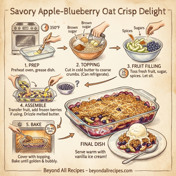 Savory Apple-Blueberry Oat Crisp Delight instructions