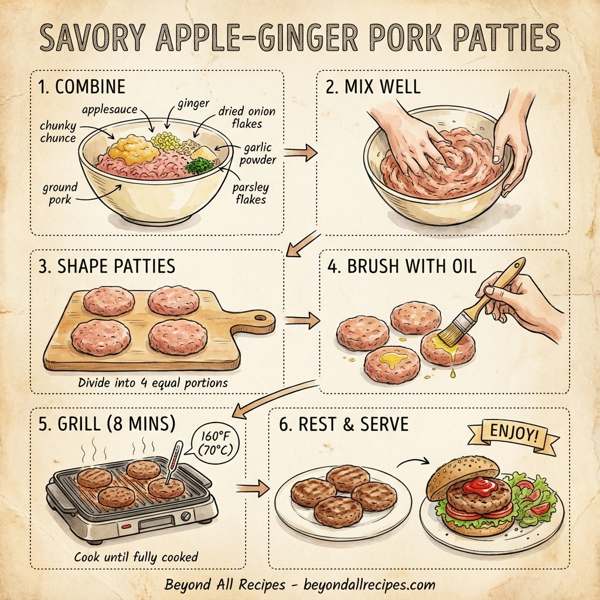 Savory Apple-Ginger Pork Patties instructions