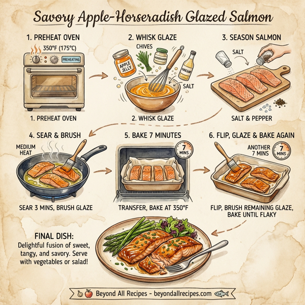 Savory Apple-Horseradish Glazed Salmon instructions