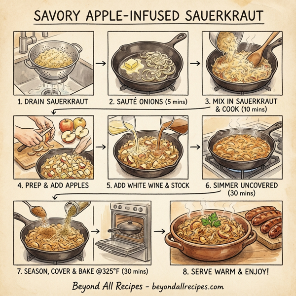 Savory Apple-Infused Sauerkraut instructions