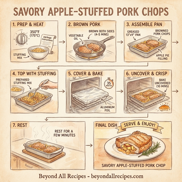 Savory Apple-Stuffed Pork Chops instructions