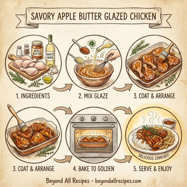 Savory Apple Butter Glazed Chicken instructions