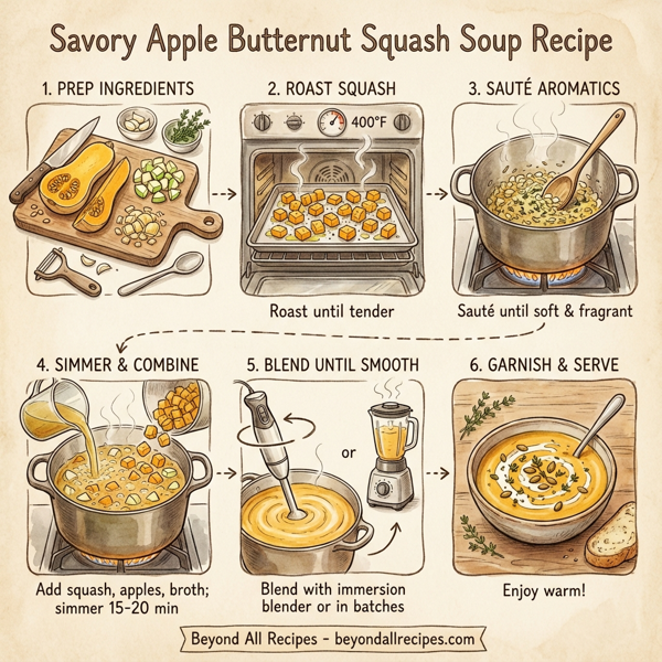 Savory Apple Butternut Squash Soup instructions
