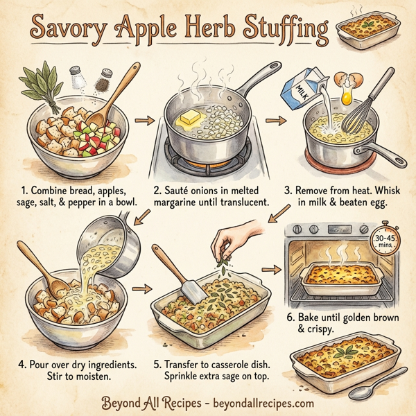 Savory Apple Herb Stuffing instructions