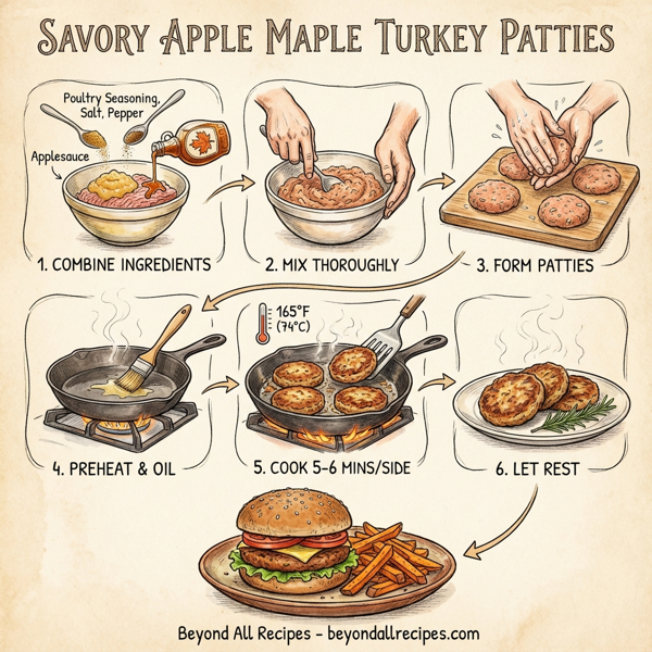 Savory Apple Maple Turkey Patties instructions