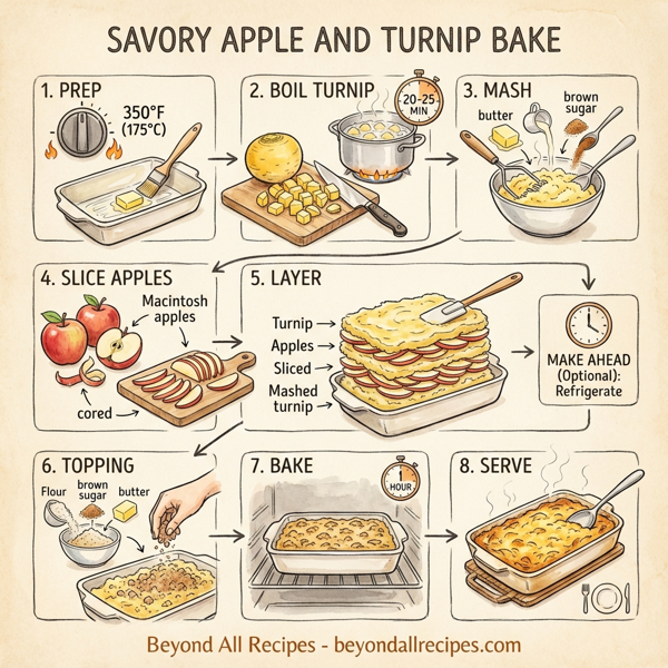 Savory Apple and Turnip Bake instructions